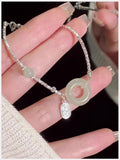 Peace Buckle Lucky Light Luxury Minority Bracelets - Peace Buckle Lucky Bracelet (Emerald) MegaBDM