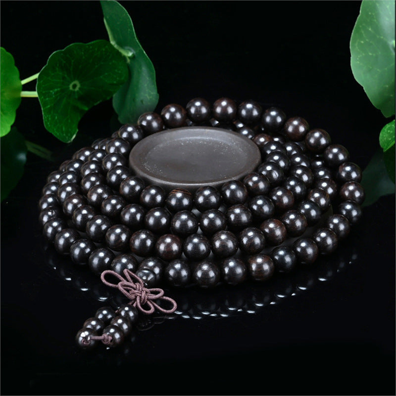 Women's & Men's Ebony Beads Purple Sandalwood For Couple Bracelets MegaBDM