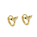 Women's Sterling Sier Zircon Fashion Ear Punk Earrings - Erh271 Gold Plated / 925 Silver MegaBDM