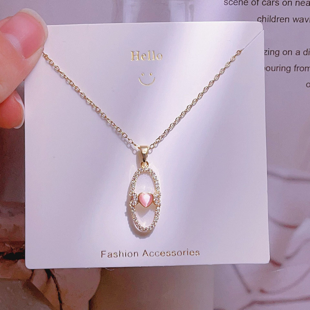 Women's Fashion Simple Love Design Light Luxury Necklace - XL2025 MegaBDM