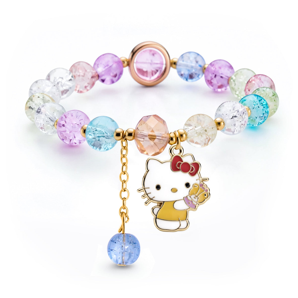 Children's Little Korean Style Sister Crystal String Bracelet - Beaded-04 MegaBDM