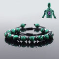 Tigereye Natural Stone Beaded Crystal Unisex Bracelet - LY03 MegaBDM