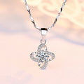 Fashion Korean Style Temperament Wild Clavicle Chain Necklace - Clover Necklace [with Melon Seeds Chain]] MegaBDM