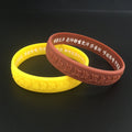 Women's & Men's Variety Of Silicone Wrist Band Luminous Bracelet - Surangama Purplish Red 202 MegaBDM