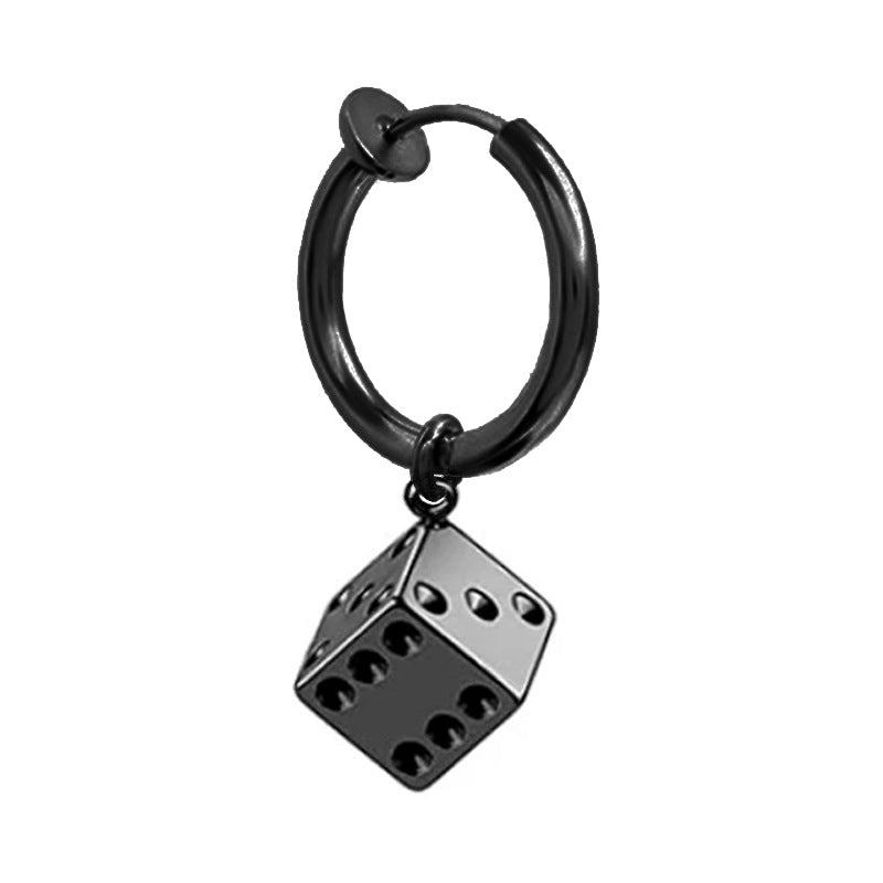 Xi Sieve Ear Clips Eardrops Geometry Earrings - Ear Clip Sieve Black1 MegaBDM