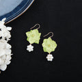 Advanced Design Sense Niche Mori Style Ear Clip Trendy Earrings - Light Green MegaBDM