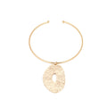 Women's Personality Minimalist Design Alloy Fashion Exaggerated Necklaces - Gold MegaBDM