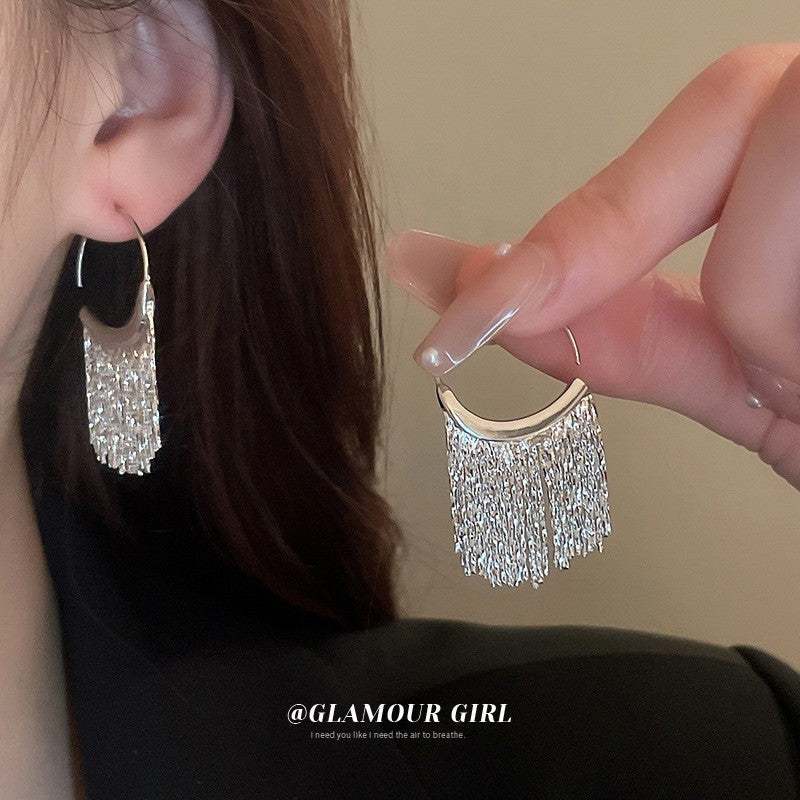 Tassel Cold Style Copper Simple Grace Earrings MegaBDM