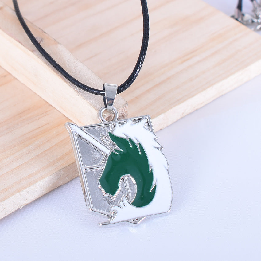 The Change Of Hot Blood Derivative Wings Sword Law One-horned Necklace - Unicorn MegaBDM