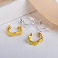 Geometric Shaped Irregular Twisted Brushed Personality Stud Earrings MegaBDM