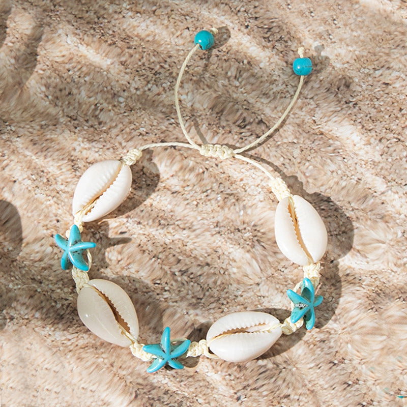 Holiday Ocean Style Cartoon Shell Design Starfish Necklaces - 23031319 / Shell Turquoise MegaBDM