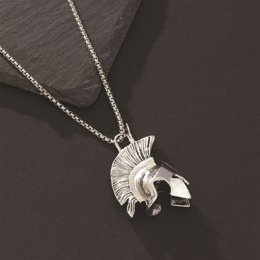 Cool Elegant Unique Alloy Kneeling Cute Pendants - Roman Helmet [Pendant Necklace] MegaBDM