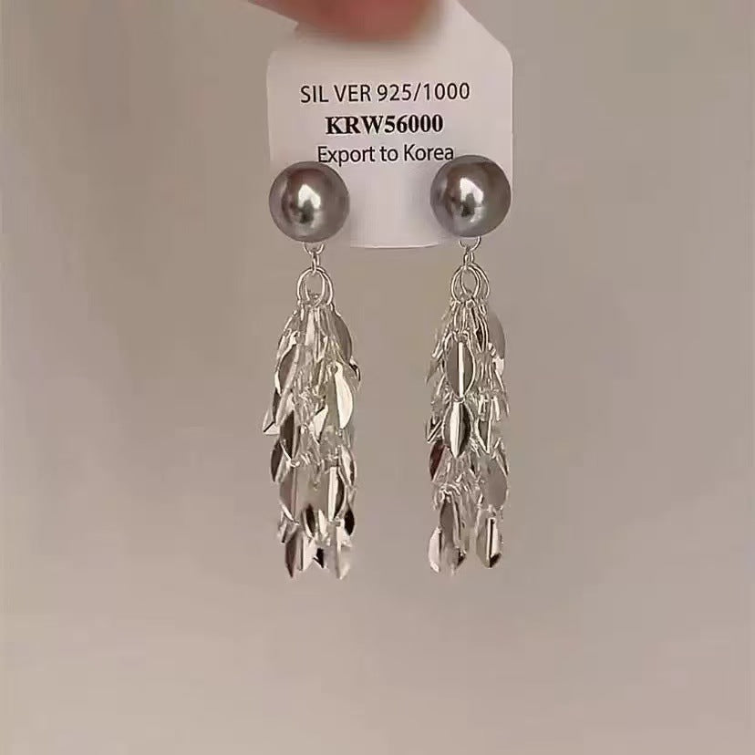 Luxury Pearl Water Drop Niche High Sense Temperament Fashion Earrings - Earrings-67 MegaBDM