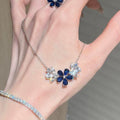 Women's Zirconium Flower Suit Light Luxury Atmosphere Sense Minority Rings - XL0599 MegaBDM