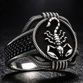 Men's Scorpion Creative Animal Shape Black Diamond Man's Simple All Ring - Scorpion Man's Ring / No. 11 MegaBDM