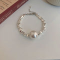French Retro Smiley Face Bamboo Artificial Jade Personality Trendy Light Bracelets - 23# Bracelet-Silver Artificial Silver-Shaped MegaBDM