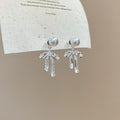 Women's Personality Fashion Trendy Light Luxury High-grade Earrings - 53# Silver Needle-Silver-Bow MegaBDM
