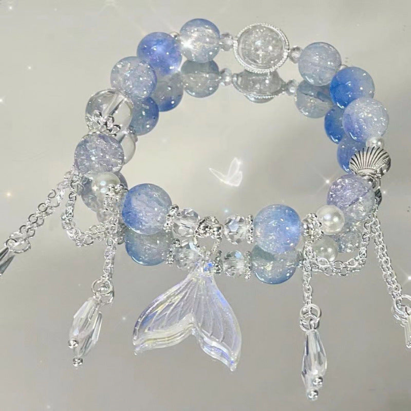 Cherry Blossom Glaze Female Design High Sense Bracelet - S278 Abyssal Fish Tail Tassel Bracelet MegaBDM