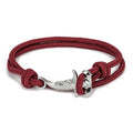 Hammerhead Shark Winding Waterproof Parachute Cord Bracelets - Wine Red MegaBDM