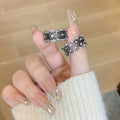 Ancient Style Black Lace Retro Simple Opening Ring MegaBDM