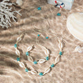 Holiday Ocean Style Cartoon Shell Design Starfish Necklaces - 25021601-A / Shell Turquoise MegaBDM