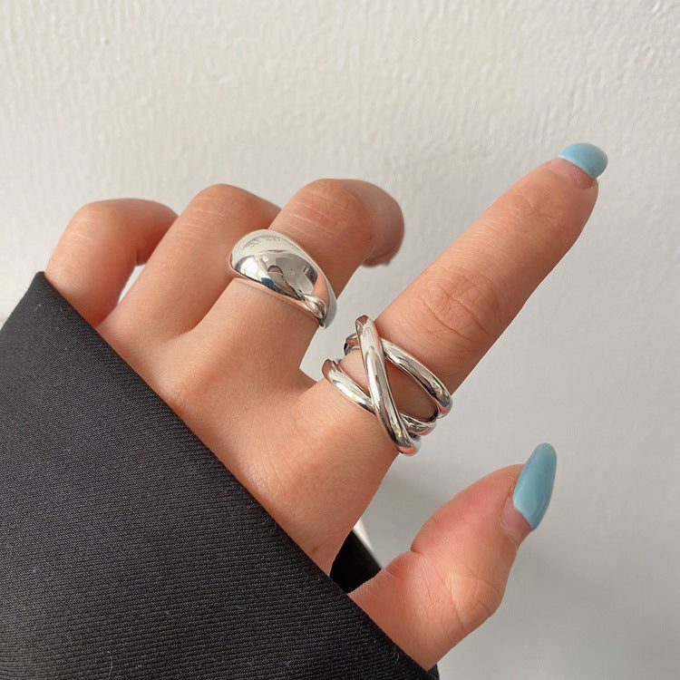 Women's Style Temperament Water Drop Retro Stylish Rings MegaBDM
