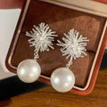 Women's Pearl For Retro Temperament Personality Affordable Luxury Exquisite Earrings MegaBDM