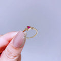 Light Luxury Minority Design Colorful Gemstone Rings - L17R4295 MegaBDM