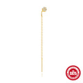 Women's Sier Classic Single Chain Tassel Korean Style Niche Design Elegant Ear Line - Single Golden #3 MegaBDM