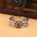 Hop Trendy East Gate Simple Fashion Retro With Rings - Eye Red Diamond / Adjustable Opening MegaBDM