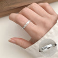 Korean Iti Pony Female Irregular Fashion Graceful Rings - JZ5058 / Adjustable Opening