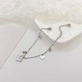 Women's Commuter Titanium Steel Light Luxury Couple Bracelets - S083-Heart Shell Bracelet Steel Color MegaBDM