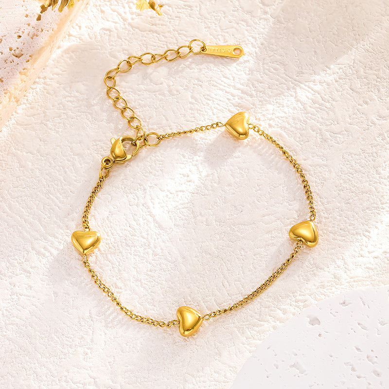 Female Special Interest Light Luxury Design Necklace - 7867 Heart Bracelet MegaBDM