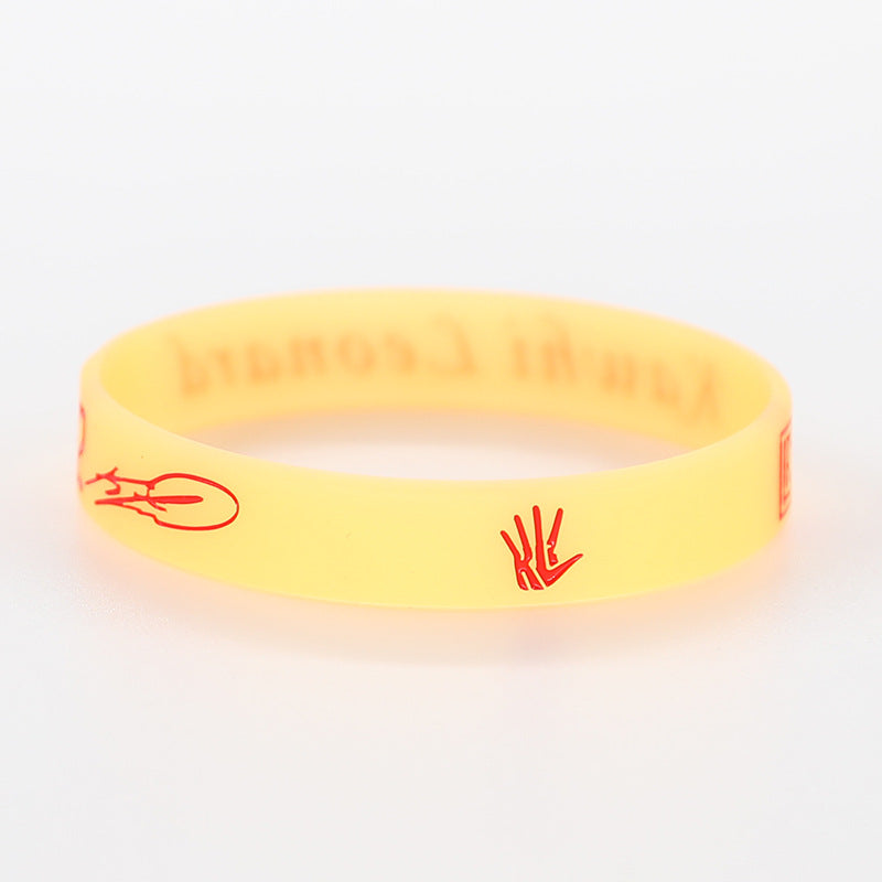 Star Black Mamba James Curry Letter Bracelet - B- Leonard-Luminous Orange MegaBDM