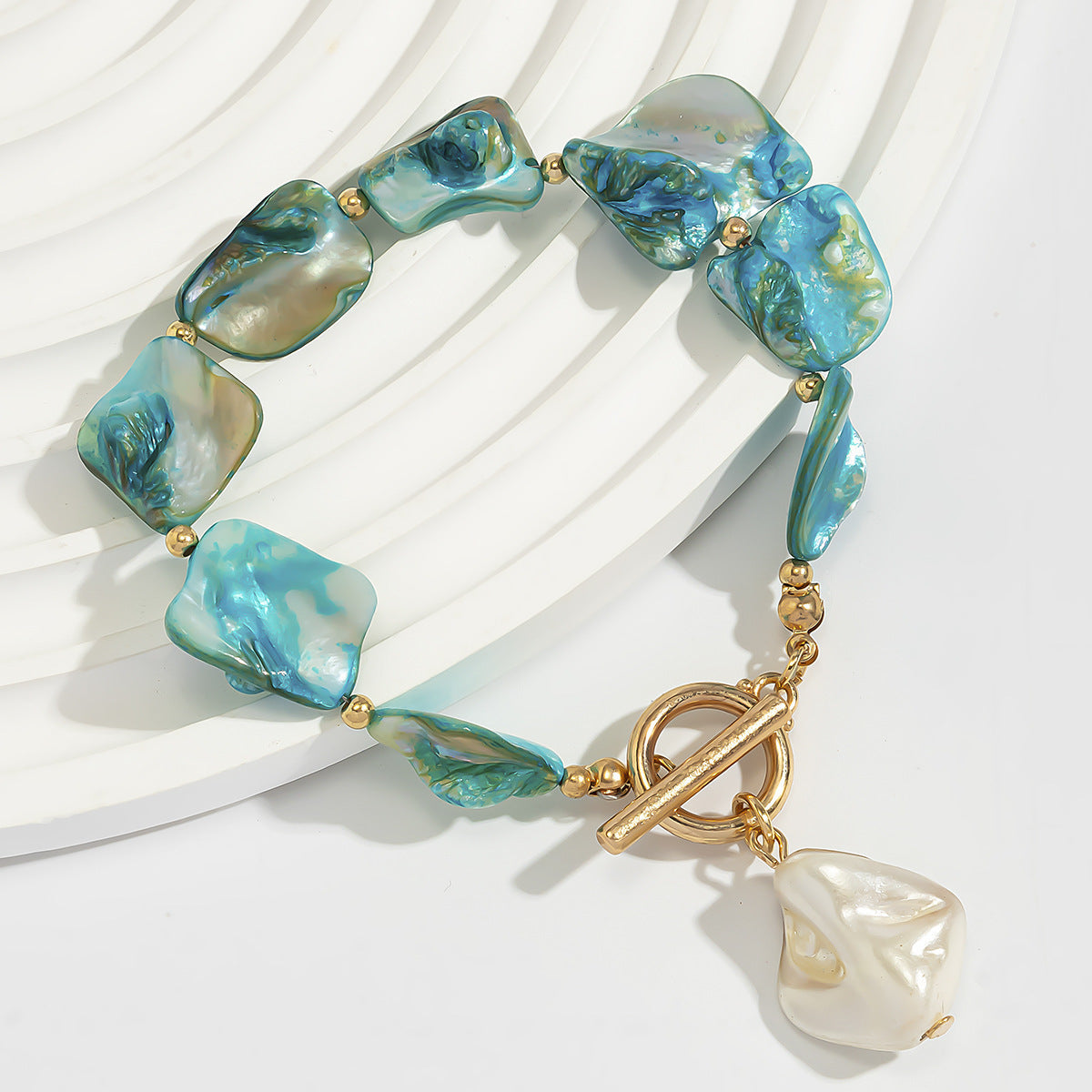 Stylish Beach Summer Starfish Shell Alloy Vintage Necklaces - C34 (Blue) MegaBDM