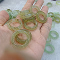 Women's & Men's Ink Painting Green White Ice Transparent Caliber Mixed Ring - Ice Water Plants MegaBDM
