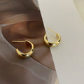 Women's Type Glossy Metal Personalized Minority Simple Textured Rings - 2353 Golden Auricular Needle Pairs MegaBDM