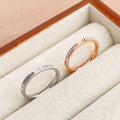 Lady White Shell Fine Circle Elegant Twin Rings MegaBDM