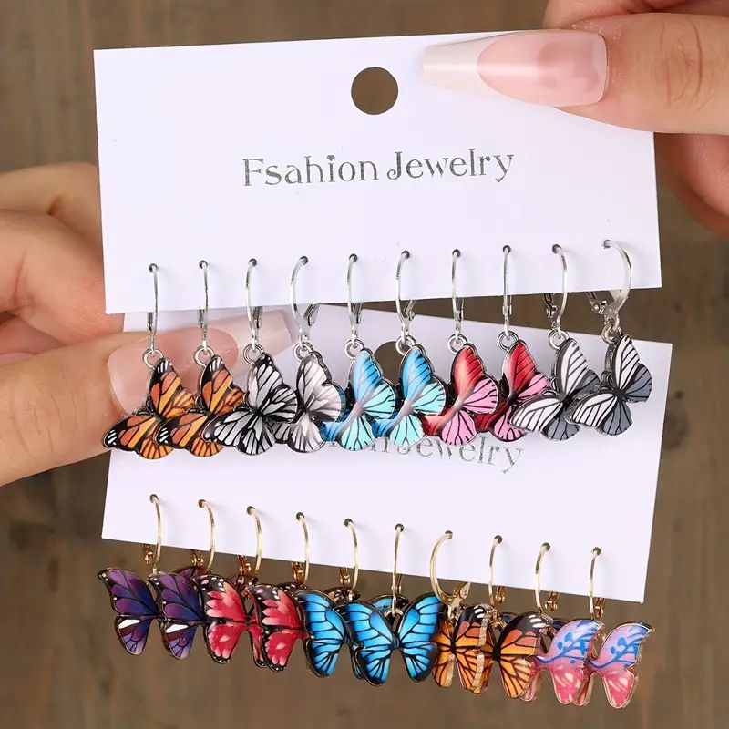 Ear Square Geometric Vintage Pearl Hepburn Style Earrings - H-907 / Alloy MegaBDM