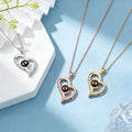 Of Love Language You Copper Heart-shaped Projection Not Easy To Necklace MegaBDM