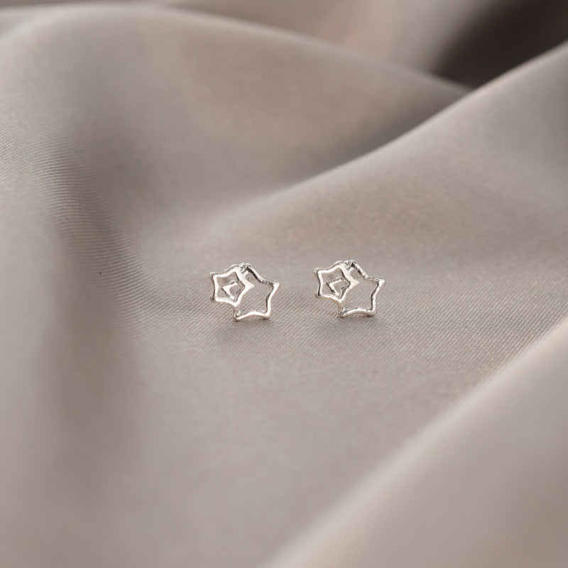 Women's Zircon Tassel Light Luxury High Sense Stud Earrings - 10# Star Ear Studs MegaBDM