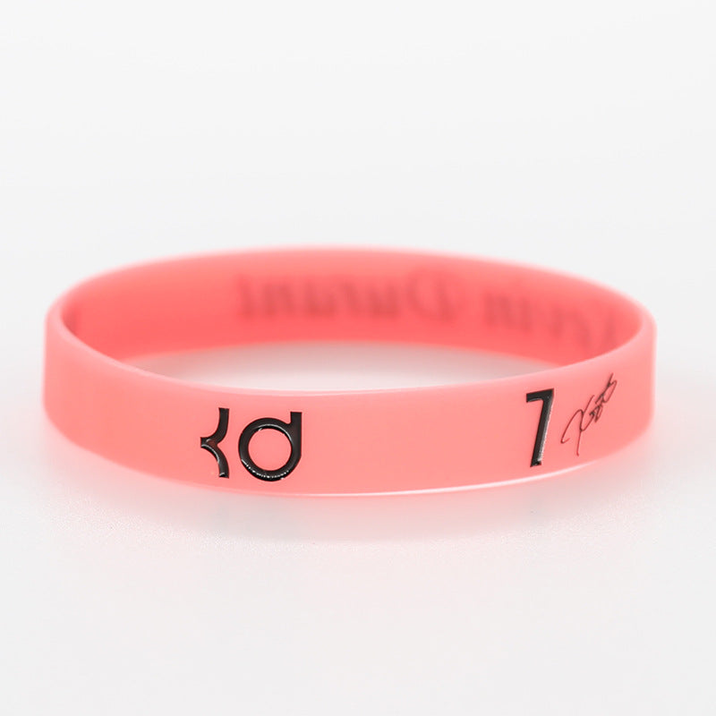 Star Black Mamba James Curry Letter Bracelet - B- Durant-Luminous Red MegaBDM