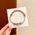 Small Gift Tassel Adjustable Red Rope Dragon Boat Festival Bracelet - 82# Green, three small zongzi MegaBDM