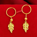 Peacock Phoenix Lucky Beads Leaf Tassel Crown Long Time Ear Line - Leaves Hanging Earrings / A Pair of Earrings MegaBDM