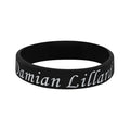 Star Concave Thickened Silicone Kobe James Basketball Bracelet - Lillard-Black MegaBDM