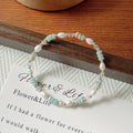 Natural Stone Crystal String Beads Style Design Dopamine Bracelet - New-4mm Shoushan Stone Pearl Bracelet MegaBDM