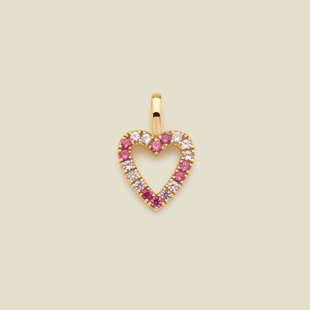 Classy Series Food Parts Love Colorful Pendants - Pink Zirconium Love Pendant MegaBDM