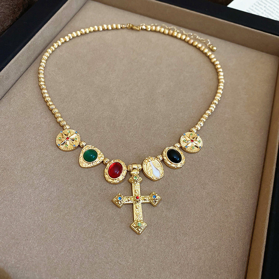 Clavicle Chain Temperament Trend Retro Easy Necklaces - 1# Necklace-Golden-Color MegaBDM