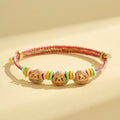 Children's Dragon Boat Festival Colorful Rope Hand-woven Small Bracelets - Colorful Braided Rope Three Colorful Baby (Red Rope) MegaBDM