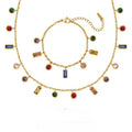 Steel Female Color Zircon Dopamine Clavicle Chain Design High Necklace MegaBDM
